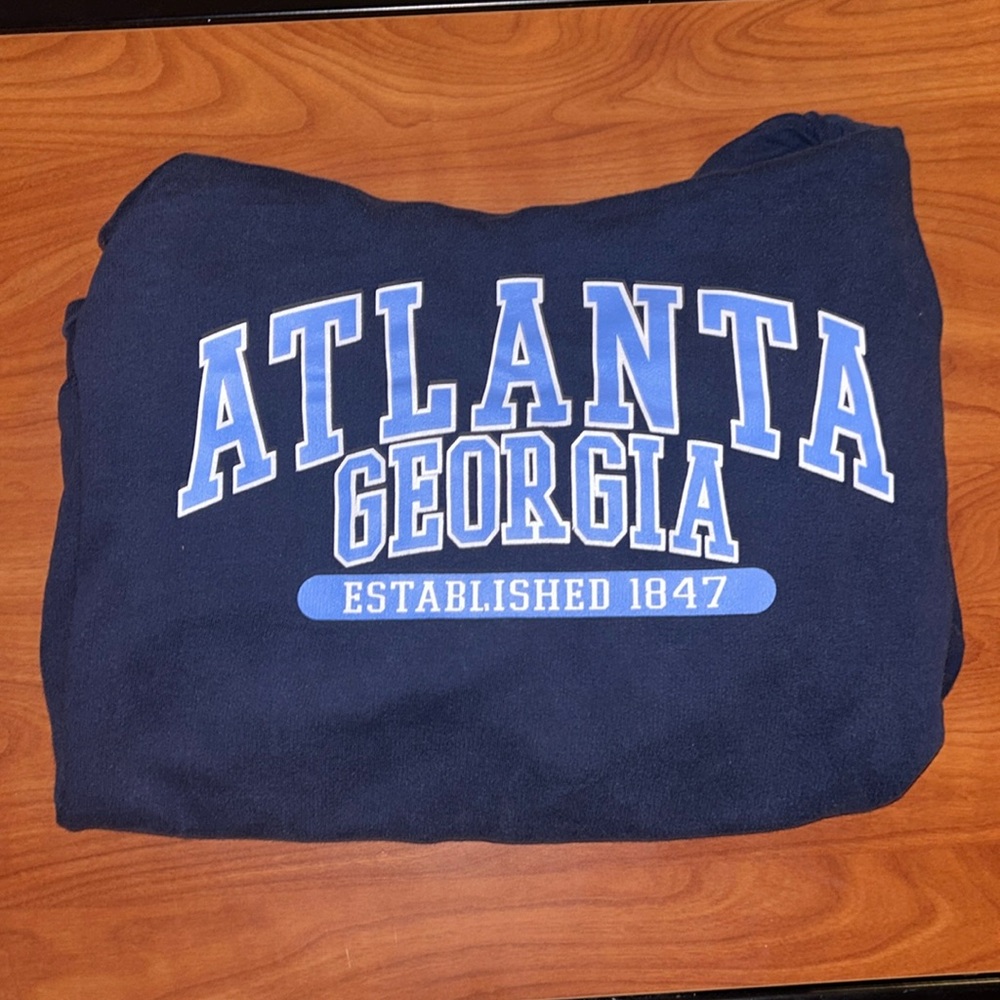 Navy blue Atlanta Georgia sweatshirt